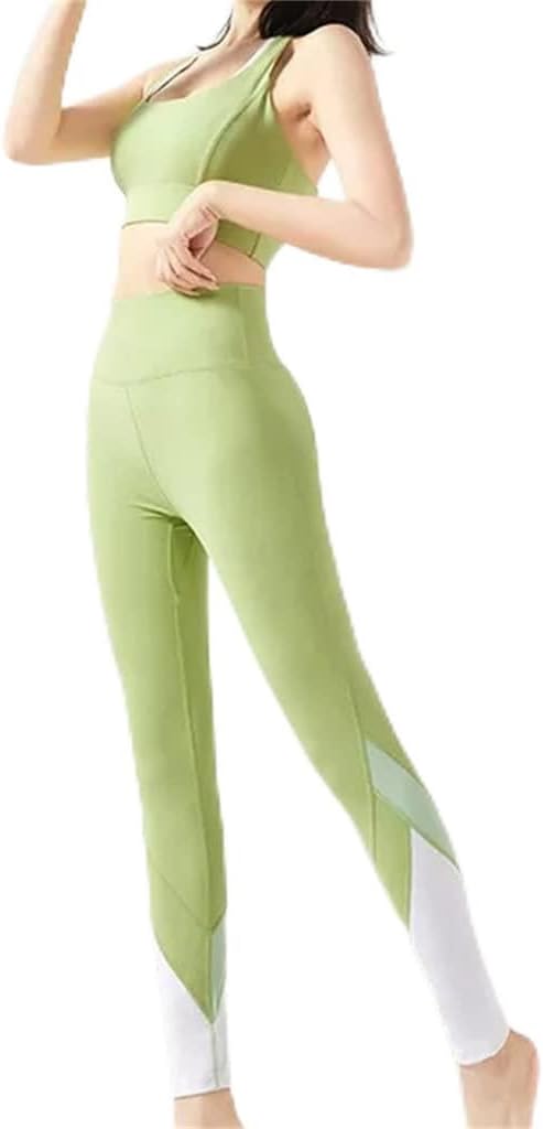 SilteD Yoga Suit Soft Fabric Women Sportswear Front Seam Gym Wear Sportswear Gym Workout Wear (Color : B, Size : Mcode)