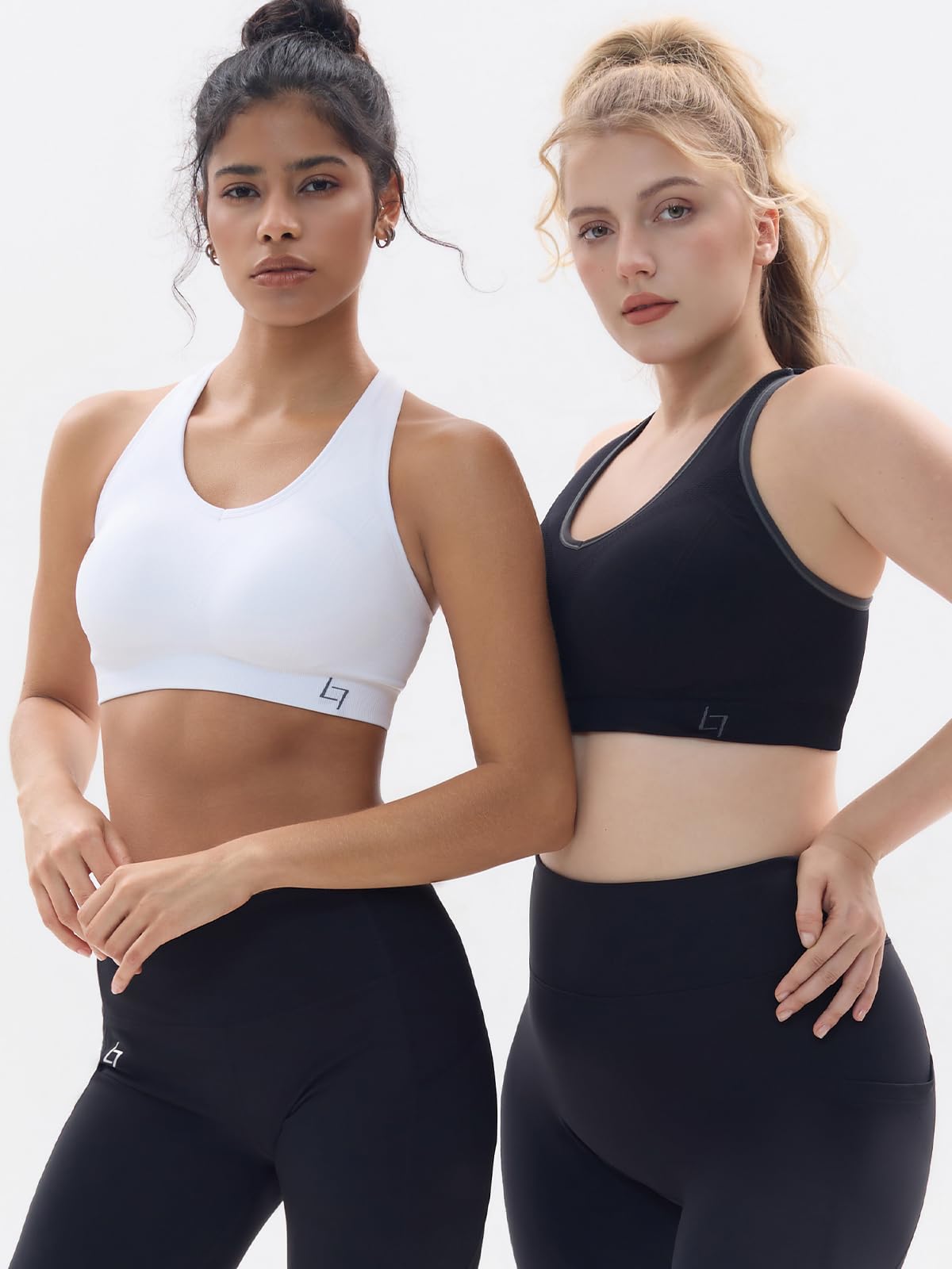 FITTIN Racerback Sports Bra for Women - Padded Seamless Activewear Bras for Yoga Gym Workout Fitness