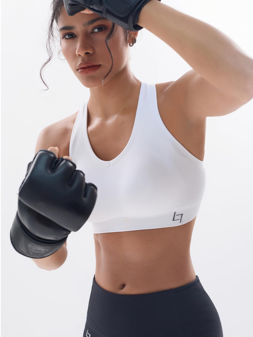 FITTIN Racerback Sports Bra for Women - Padded Seamless Activewear Bras for Yoga Gym Workout Fitness