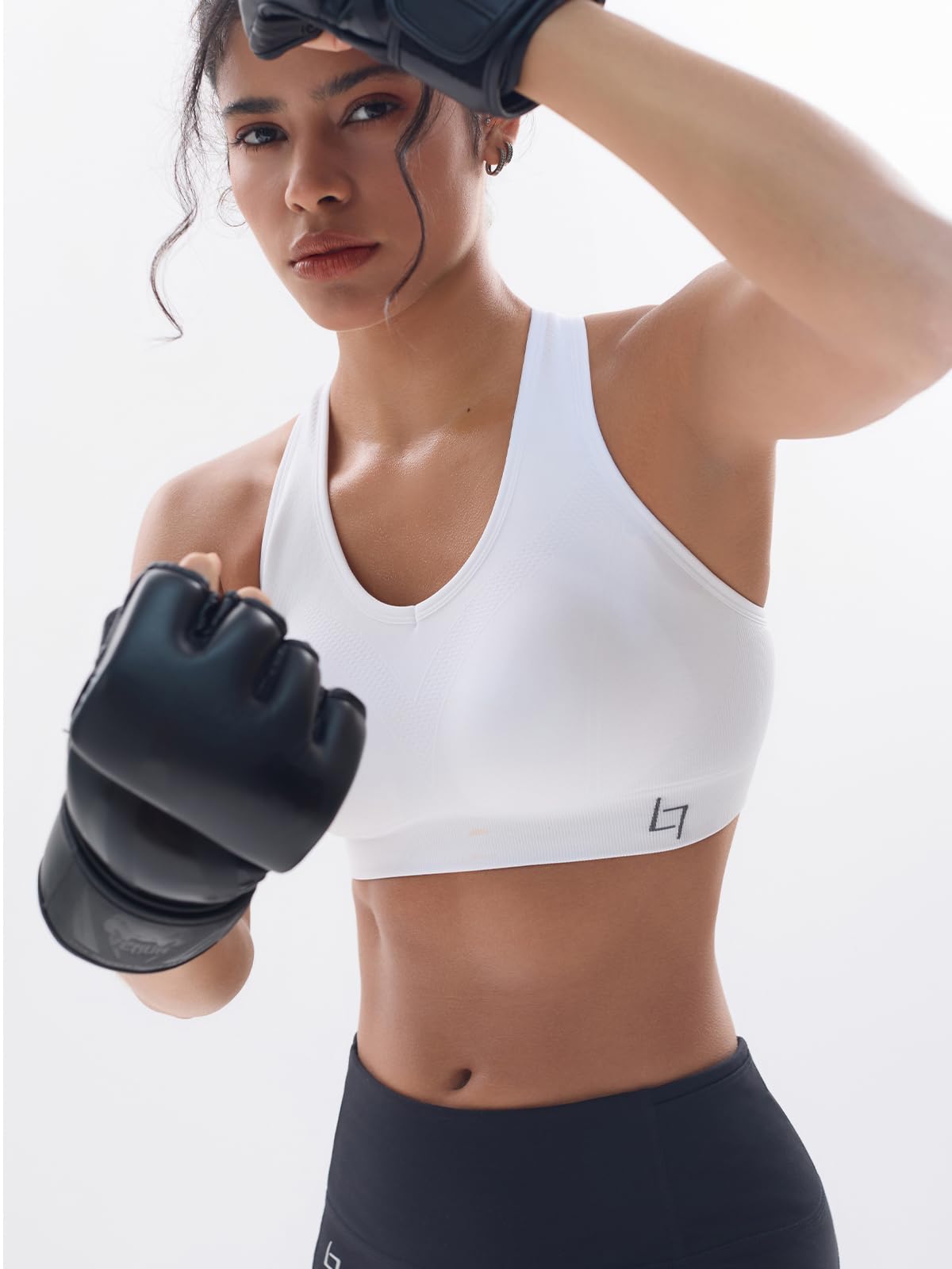 FITTIN Racerback Sports Bra for Women - Padded Seamless Activewear Bras for Yoga Gym Workout Fitness