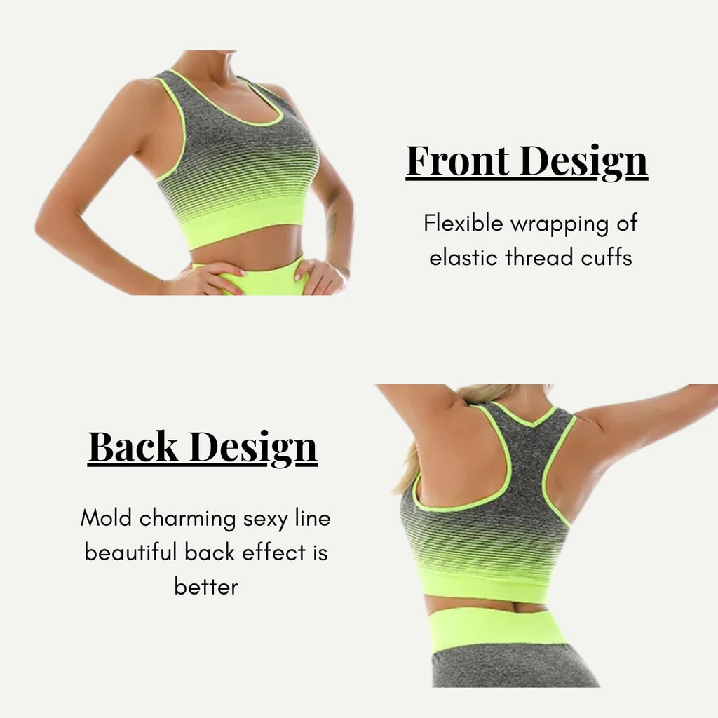 ZiaWorld Women Workout Outfits 2 Piece Set, Gym Set Seamless Ribbed Casual Comfortable Vest Short Top High Waist Leggings Sets, Sports Activewear Tracksuit Yoga Fitness Ladies Gym Wear