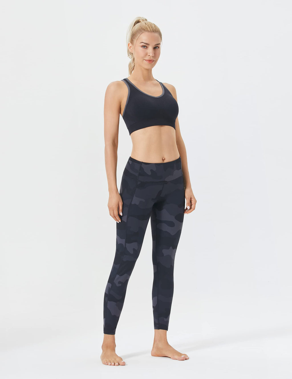 FITTIN Racerback Sports Bra for Women - Padded Seamless Activewear Bras for Yoga Gym Workout Fitness