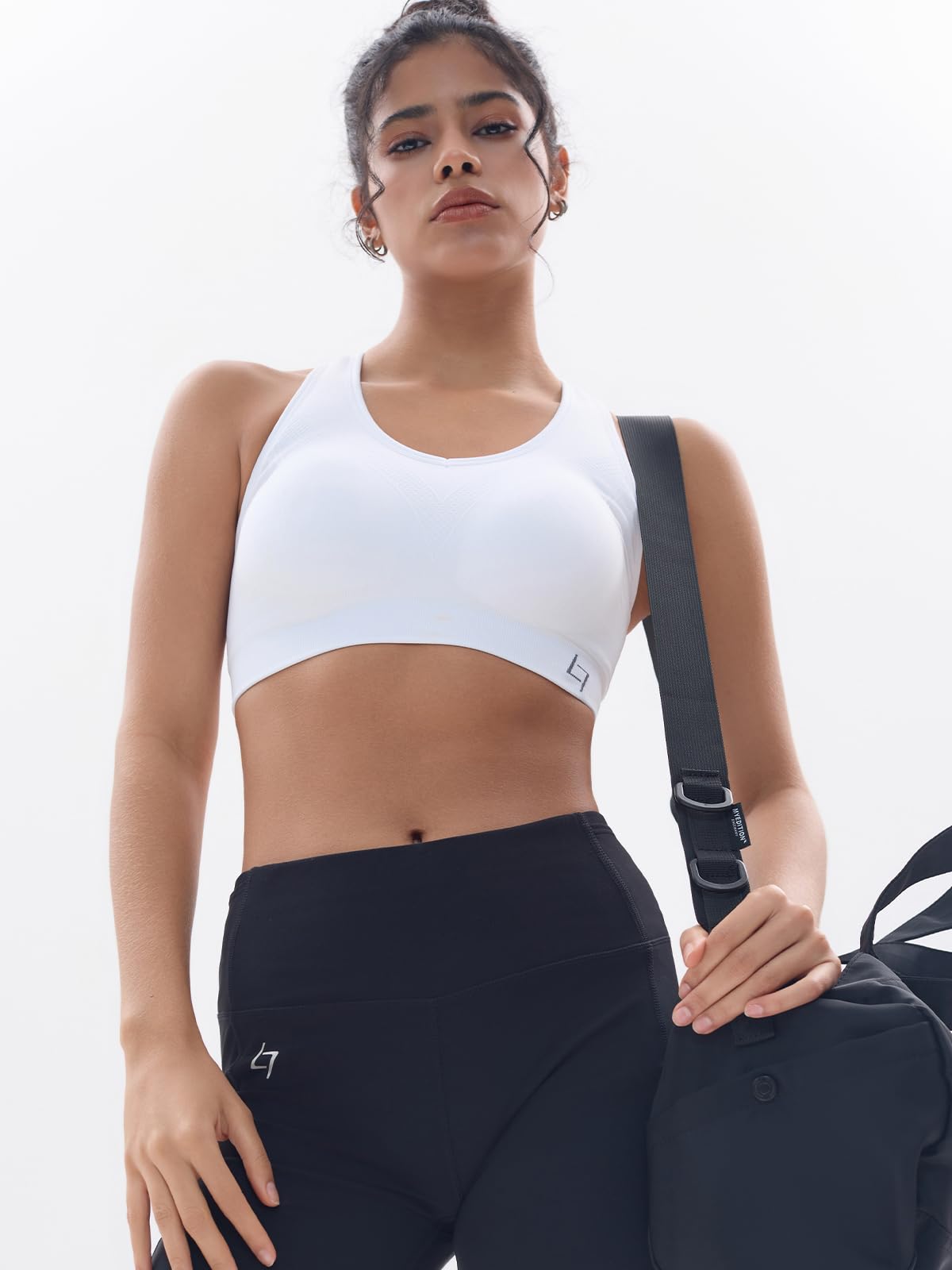 FITTIN Racerback Sports Bra for Women - Padded Seamless Activewear Bras for Yoga Gym Workout Fitness