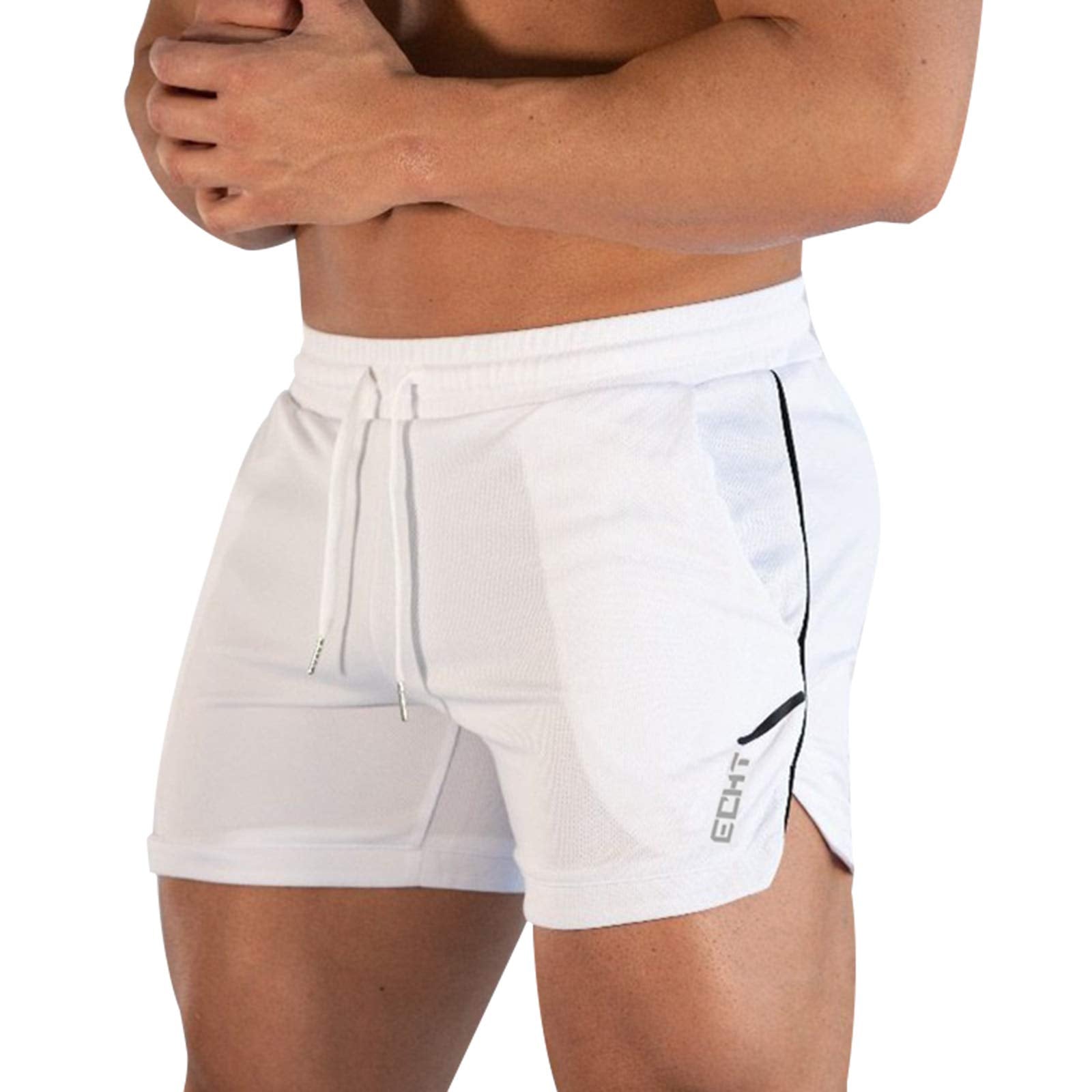 Superora Mens Running Gym Sport Shorts Breathable Outdoor Workout Training Shorts with Pockets