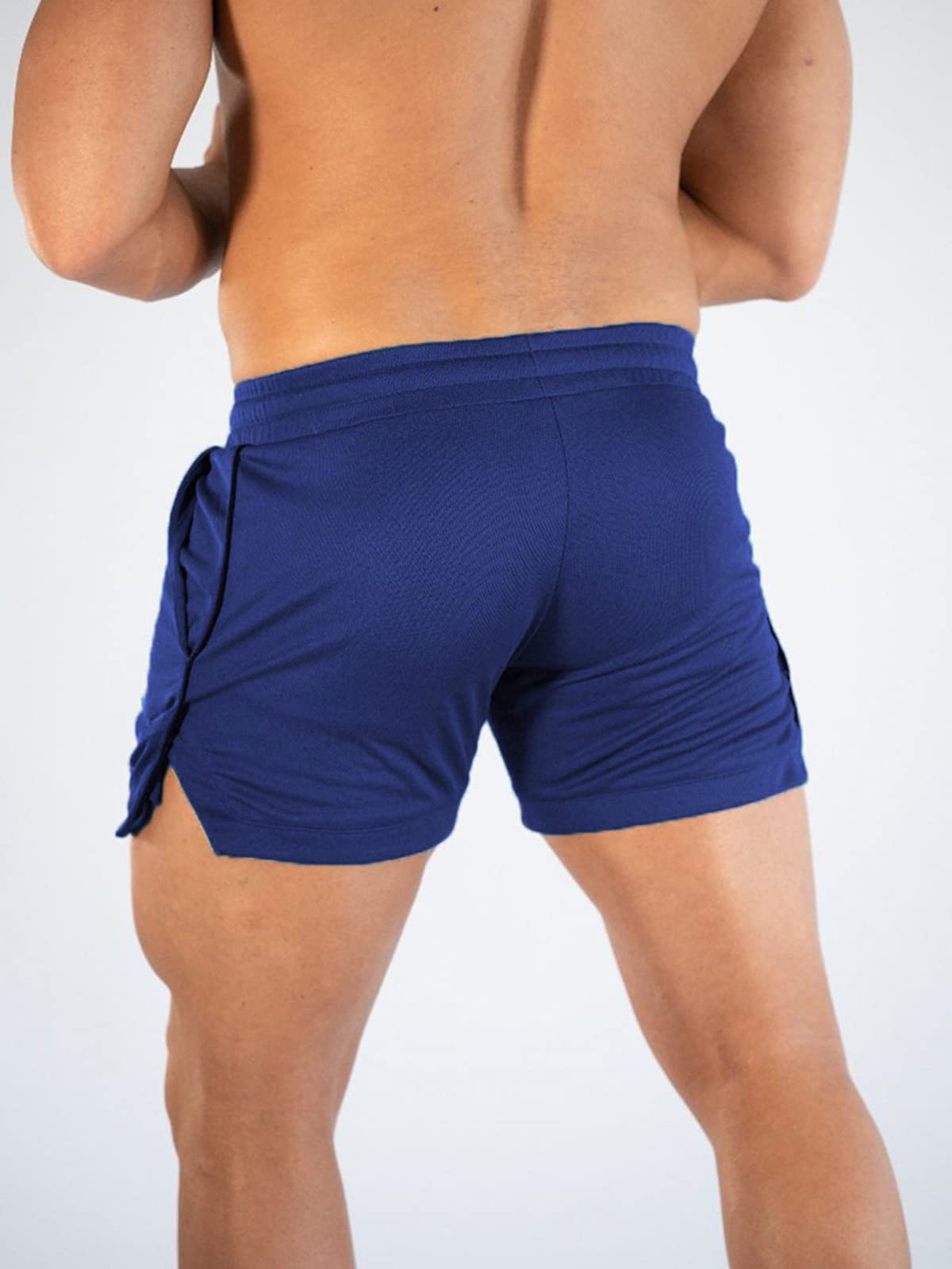 Superora Mens Running Gym Sport Shorts Breathable Outdoor Workout Training Shorts with Pockets