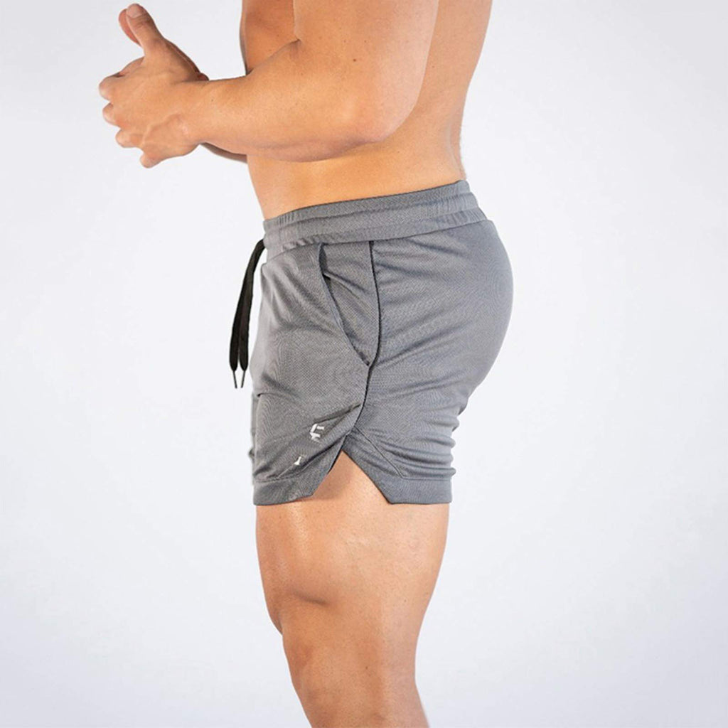 Superora Mens Running Gym Sport Shorts Breathable Outdoor Workout Training Shorts with Pockets