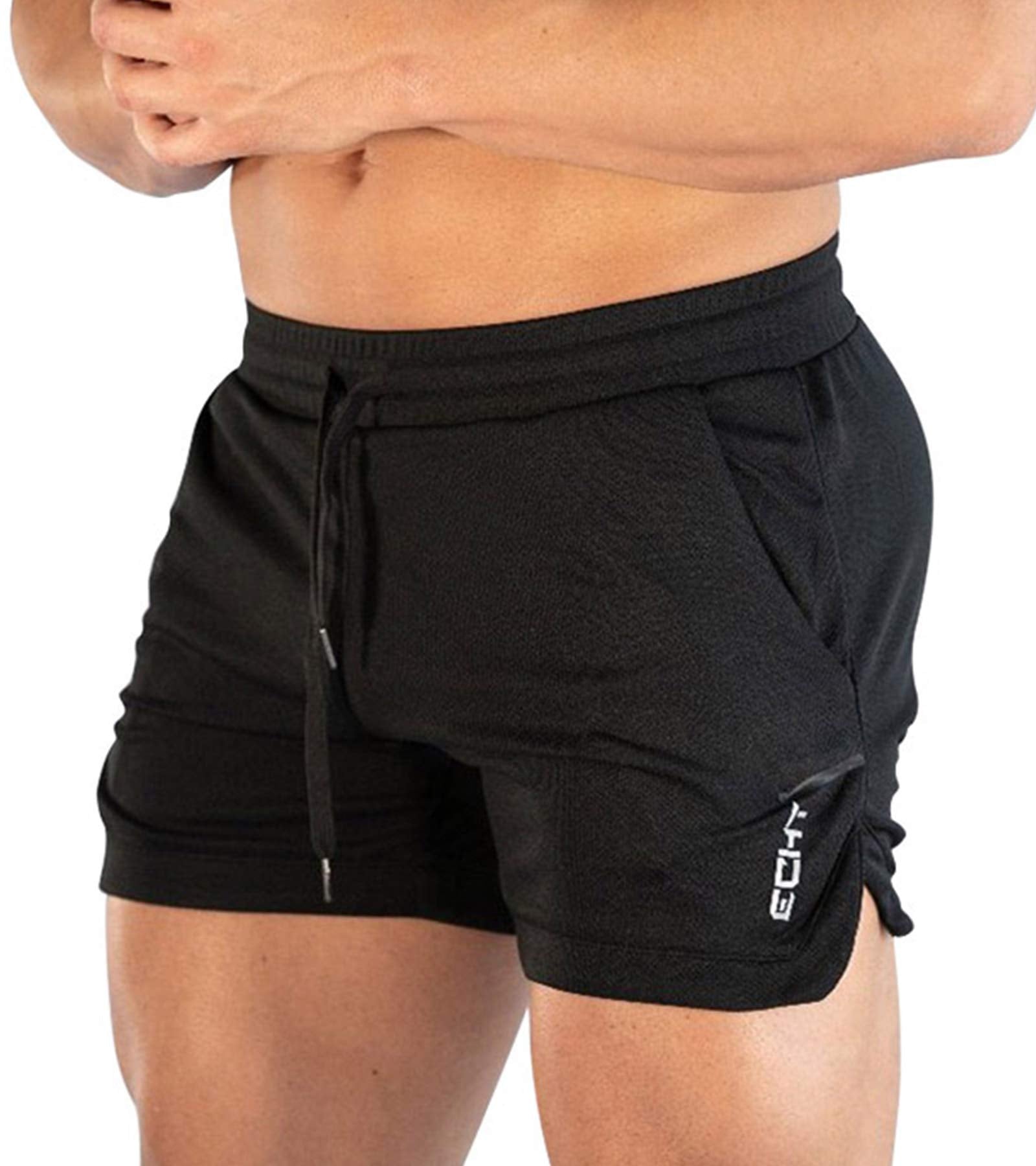 Superora Mens Running Gym Sport Shorts Breathable Outdoor Workout Training Shorts with Pockets