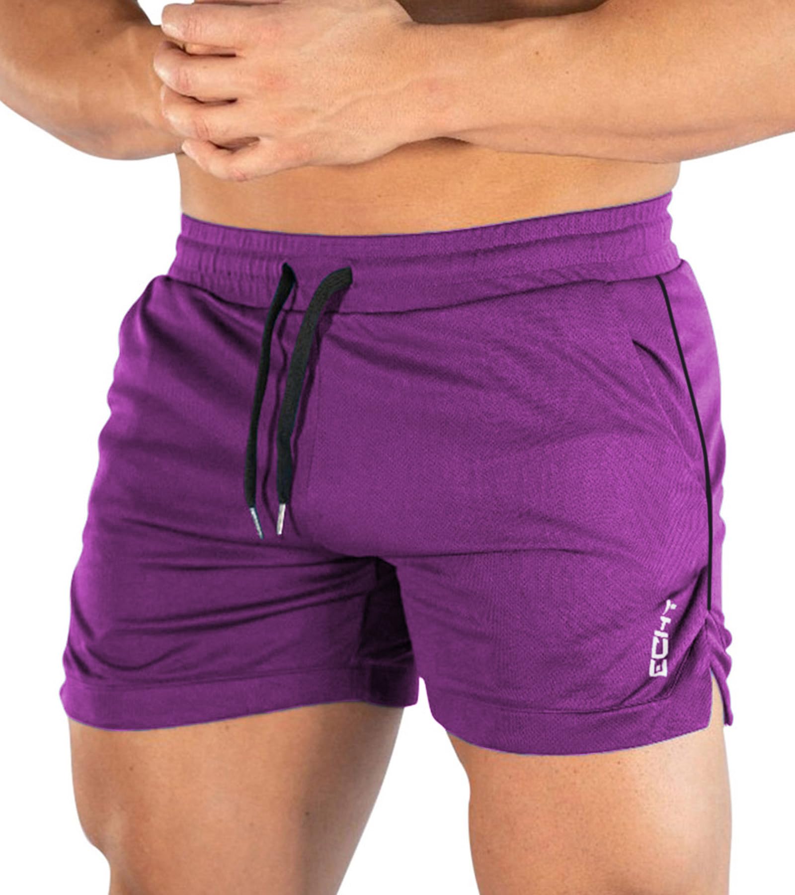 Superora Mens Running Gym Sport Shorts Breathable Outdoor Workout Training Shorts with Pockets