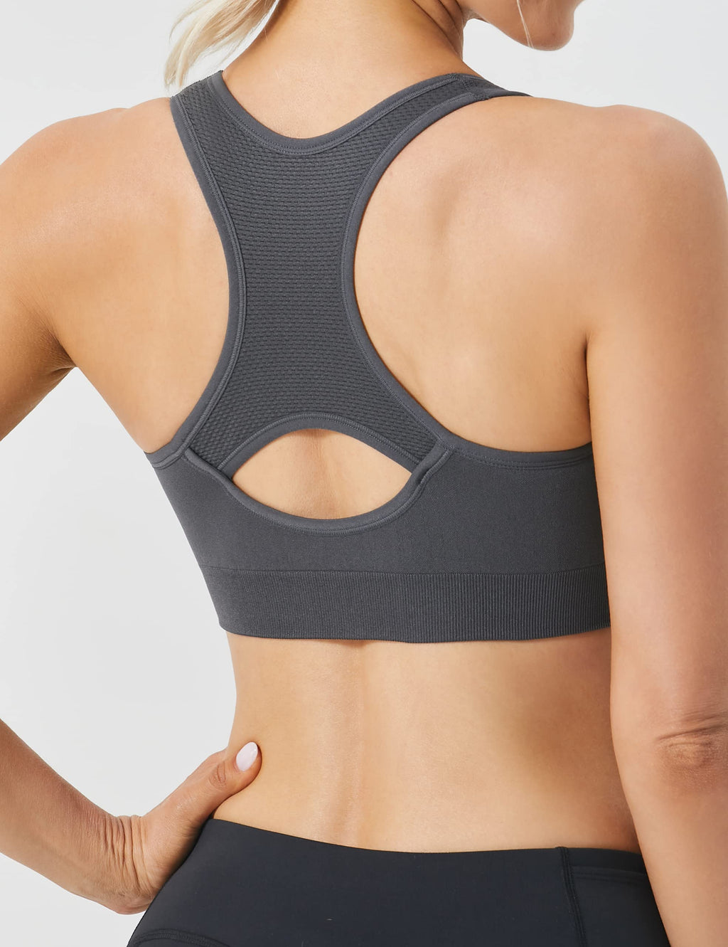 FITTIN Racerback Sports Bra for Women - Padded Seamless Activewear Bras for Yoga Gym Workout Fitness
