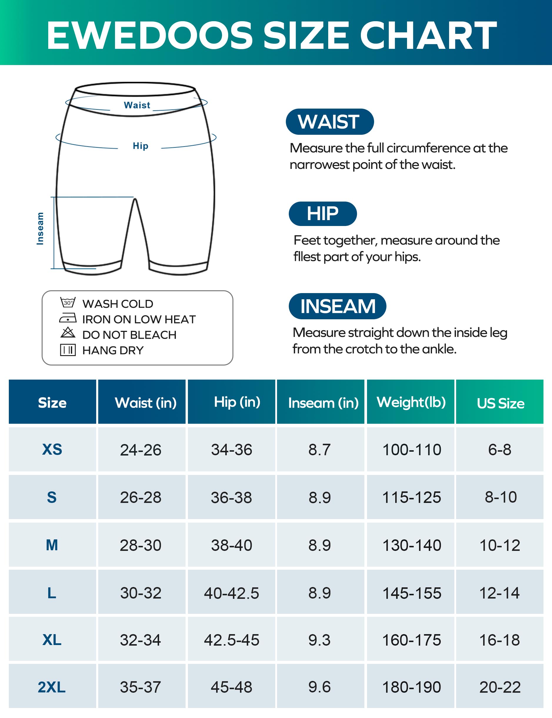 Ewedoos Cycling Shorts Women Running Gym Shorts for Women with Pockets High Waisted Tummy Control Soft Womens Sports Yoga Biker Workout Short