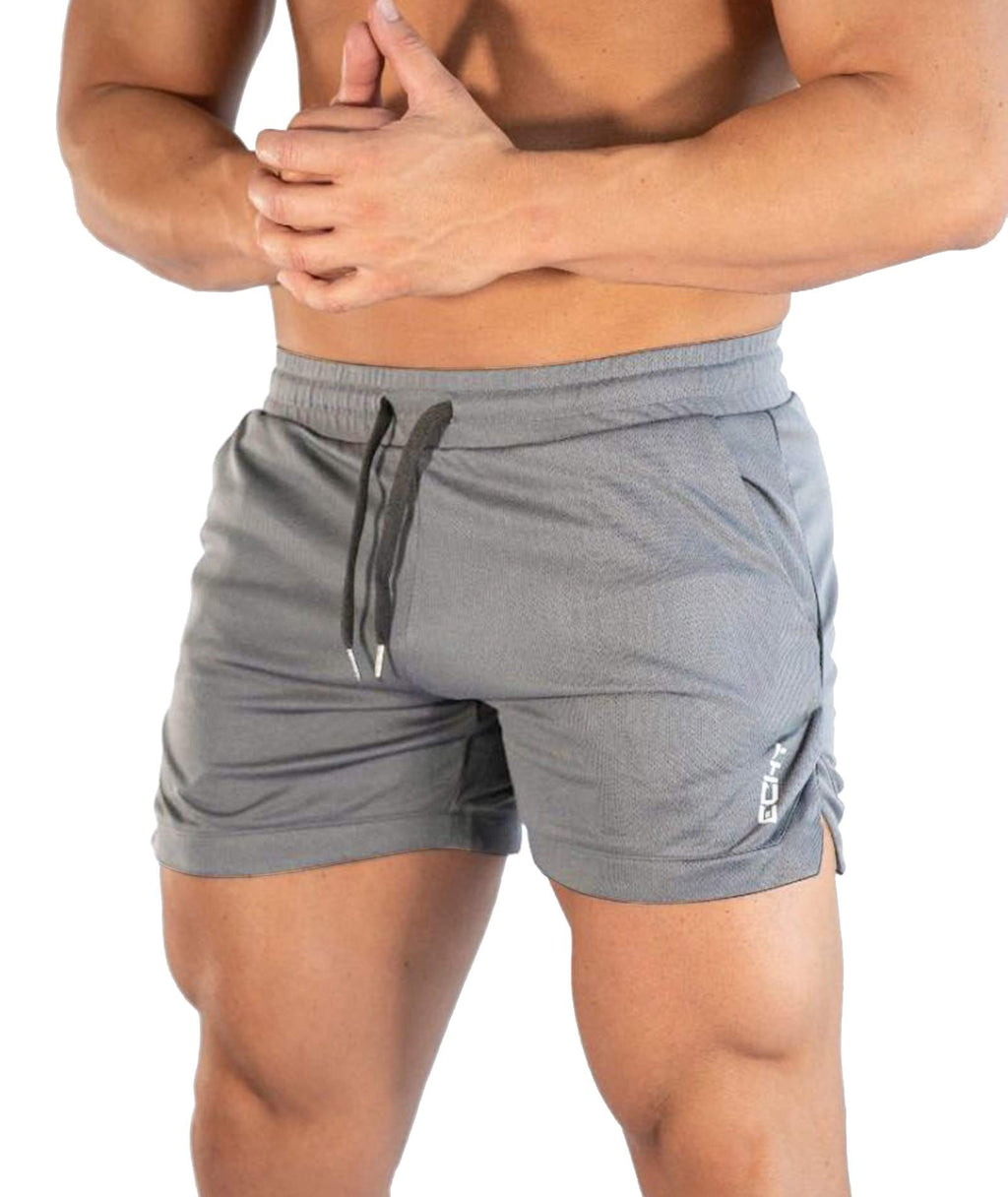 Superora Mens Running Gym Sport Shorts Breathable Outdoor Workout Training Shorts with Pockets