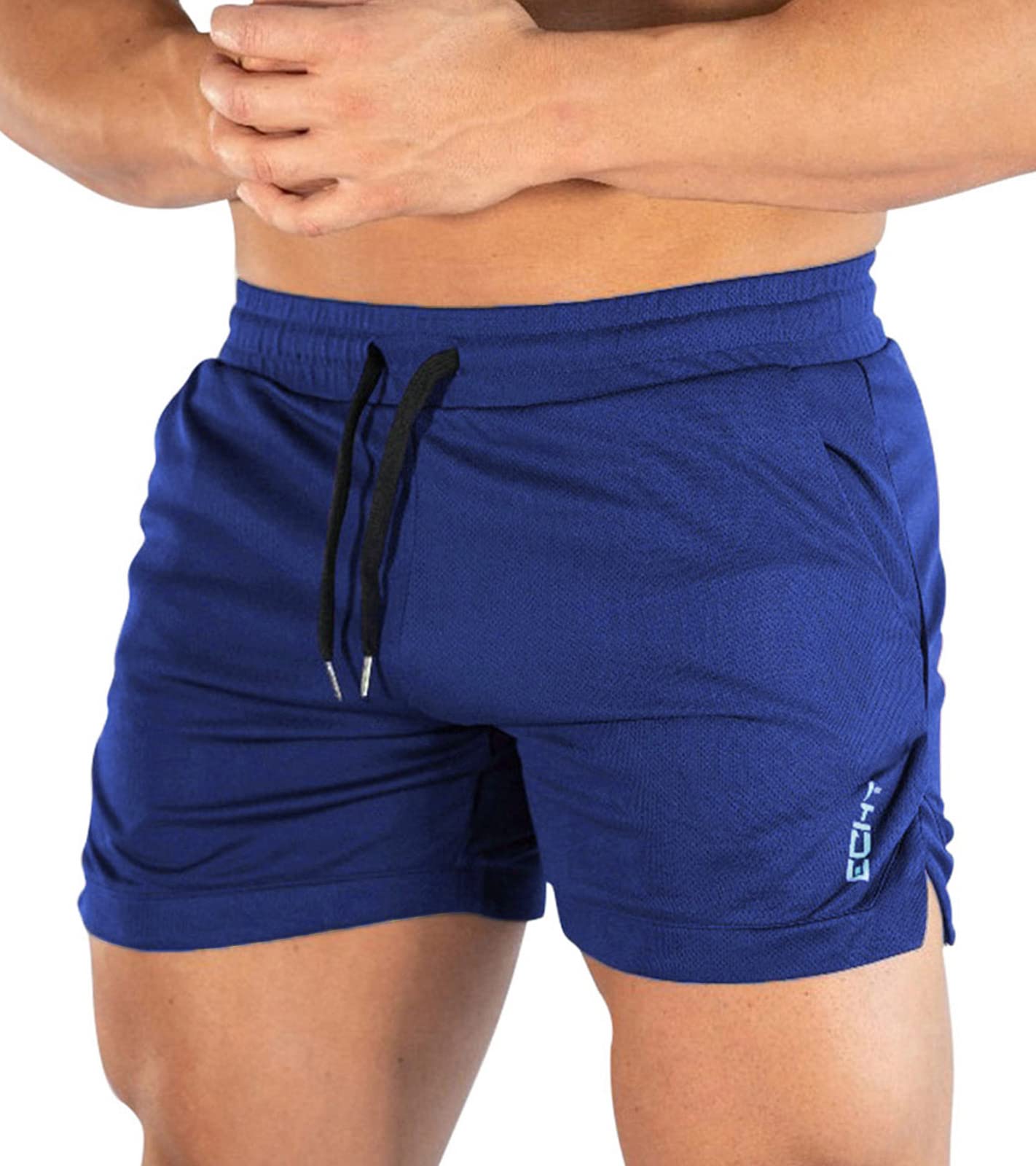 Superora Mens Running Gym Sport Shorts Breathable Outdoor Workout Training Shorts with Pockets