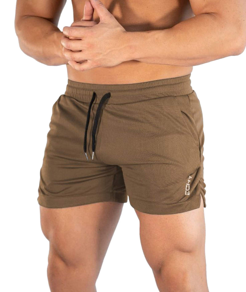 Superora Mens Running Gym Sport Shorts Breathable Outdoor Workout Training Shorts with Pockets