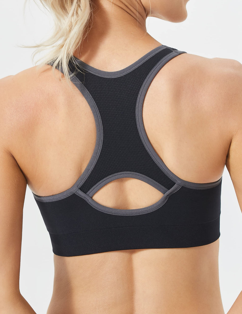 FITTIN Racerback Sports Bra for Women - Padded Seamless Activewear Bras for Yoga Gym Workout Fitness