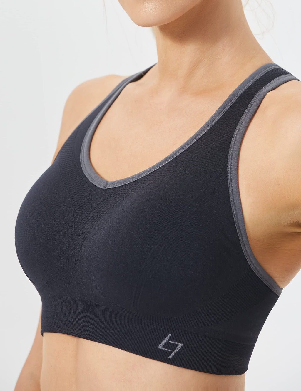 FITTIN Racerback Sports Bra for Women - Padded Seamless Activewear Bras for Yoga Gym Workout Fitness