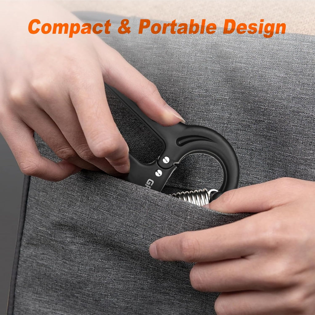 GRIFEMA GA5003 Hand Grips Strengthener, Forearm Strengthener, Hand Gripper with Counter, Adjustable Resistance 5-60kg, for Muscle Building and Injury Recovery
